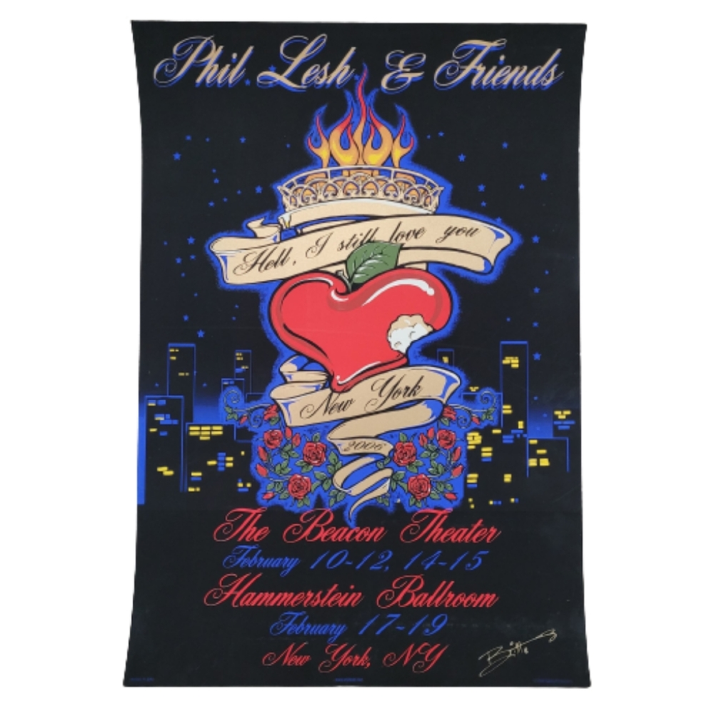 Phil Lesh & Friends 2006 Beacon Theatre, NY Poster R. Biffle Grateful Dead
